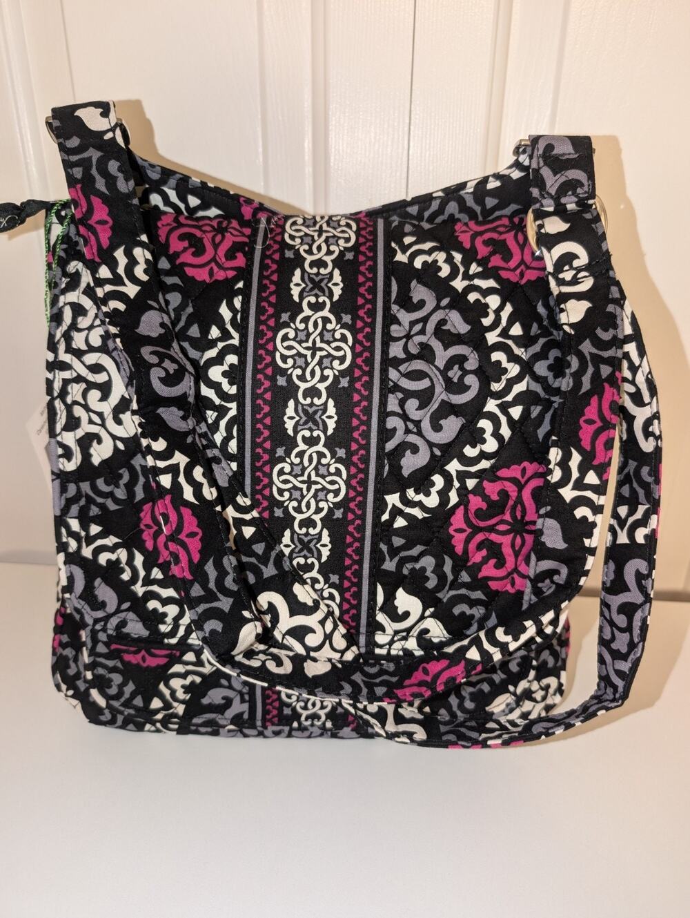 Vera Bradley Quilted Mailbag Purse Crossbody Bag Canterberry Magenta